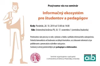 Informačný ekosystém pre študentov a pedagógov