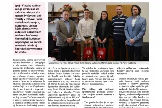 Univerzita - centrum športu nielen pre budúcich športovcov
