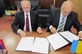 Stretnutie rektorov Prešovskej univerzity v Prešove a Černiveckej národnej univerzity Jurija Feďkoviča