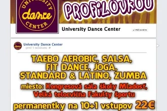 University Dance Center, tanečné a pohybové kurzy