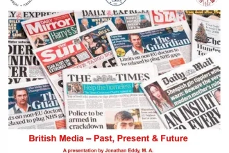 Týždeň vedy a techniky - British Media - Past Present & Future (11. 11. 2024: 14.10 – 15.00)