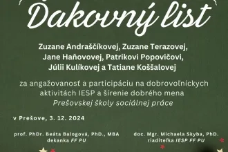 Ďakovný list