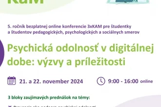Pozvánka na 5. ročník online študentskej konferencie 3xKaM 2024