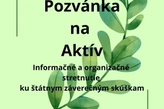 Pozvánka na Aktív