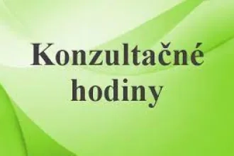 Informácia ku konzultačným hodinám prof. Balogovej