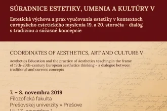 Súradnice estetiky, umenia a kultúry V.