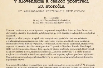 Pozvánka na konferenciu