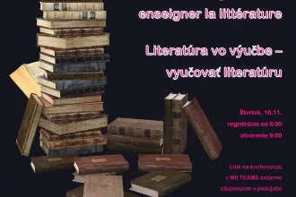 Literatúra vo výučbe – vyučovať literatúru