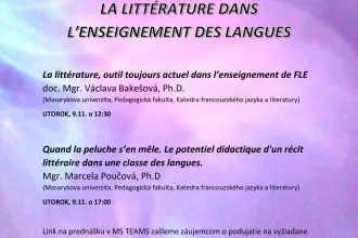 La littérature dans l’enseignement des langues I