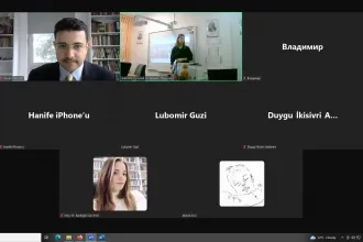 Online telemost s kolegami z Technickej univerzity Karadeniz v tureckom meste Trabzon