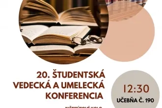 20. študentská vedecká a umelecká konferencia