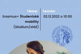 Infowebinár k Erasmus+ študentským mobilitám