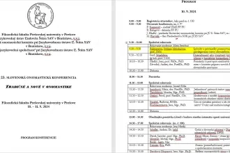 Vystúpenia pracovníčok ukrajinistiky na 23. slovenskej onomastickej konferencii