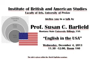 Lecture by prof. Susan C. Barfield