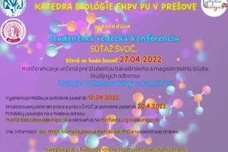 Študentská vedecká konferencia 2022