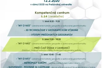 Deň otvorených dverí na Katedre geografie a aplikovanej geoinformatiky