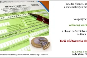 Odborný workshop "Deň zúčtovania daní sa blíži"