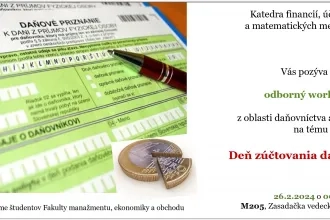 Odborný workshop "Deň zúčtovania daní sa blíži"