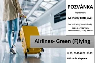 Prednáška: Airlines Green (F)lying