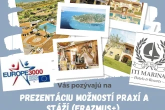 Prezentácia možností  praxí a stáží Erasmus+