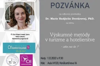 Výskum v turizme a hotelierstve- ako na to?
