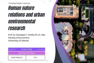 Prednáška zahraničného hosťa: Human–Nature Relations and Urban Environmental Research