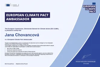Naša kolegyňa sa stala EU Climate Pact ambasádorkou