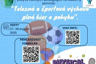 Odborný seminár "Telesná a športová výchova plná hier a pohybu"