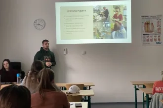 Stretnutie stážistov so študentami