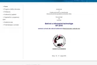 Seminár Sieťové a informačne technológie – SIT 2018