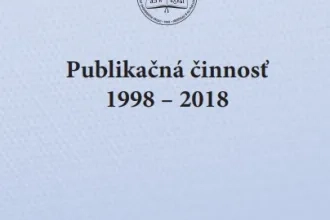 Publikačná činnosť 1998-2018