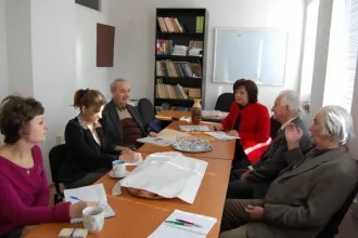 Перше засїданя узшого кругу языковой комісії