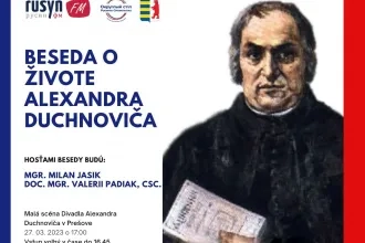 Beseda o živote Alexandra Duchnoviča (Okrúhly stôl Rusínov Slovenska)