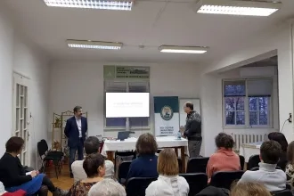 Gintli Tibor előadása az MTA Kolozsvári Akadémiai Bizottság székházában