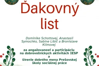 Ďakovný list