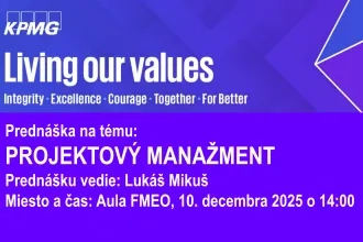 Prednáška spoločnosti KPMG na tému "Projektový manažment"