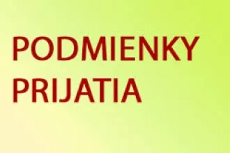 Podmienky prijatia na štúdium pre AR 2026/27