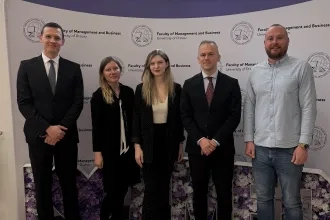 Dr. Miškufová, Mgr. Melnyk, Dr. Korečko a predstavitelia spoločnosti Partners Michal Kozák a Richard Wagner (v roku 2026)