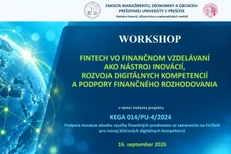 Workshop v rámci projektu KEGA 014/PU-4/2024 (v roku 2026)