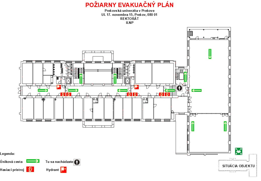 požiarny evakuačný plán