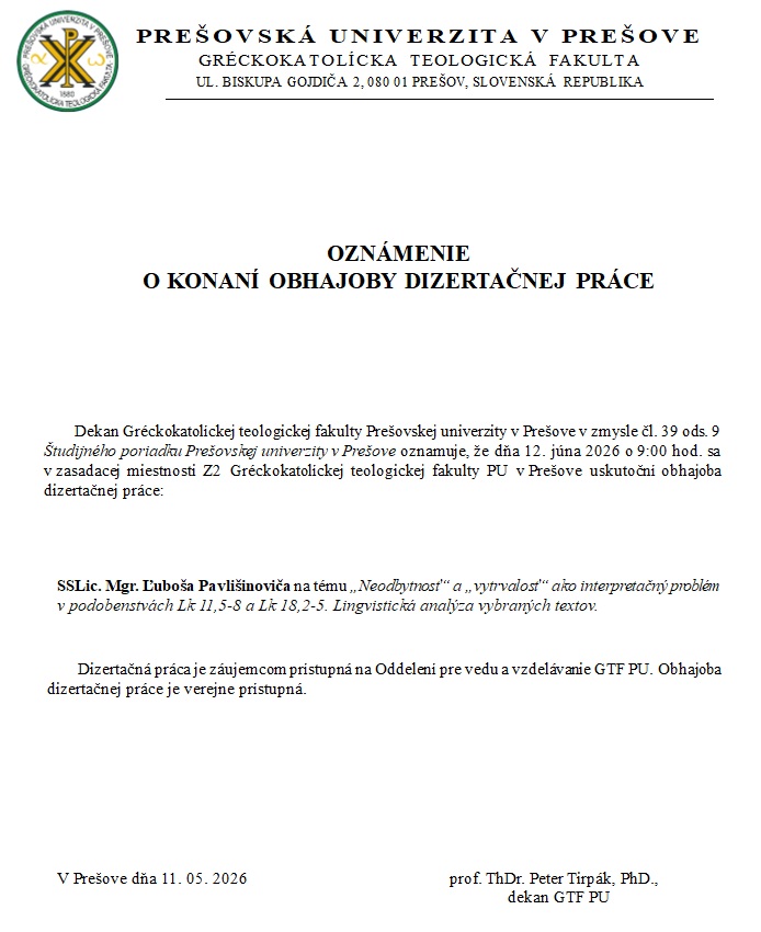Oznámenie