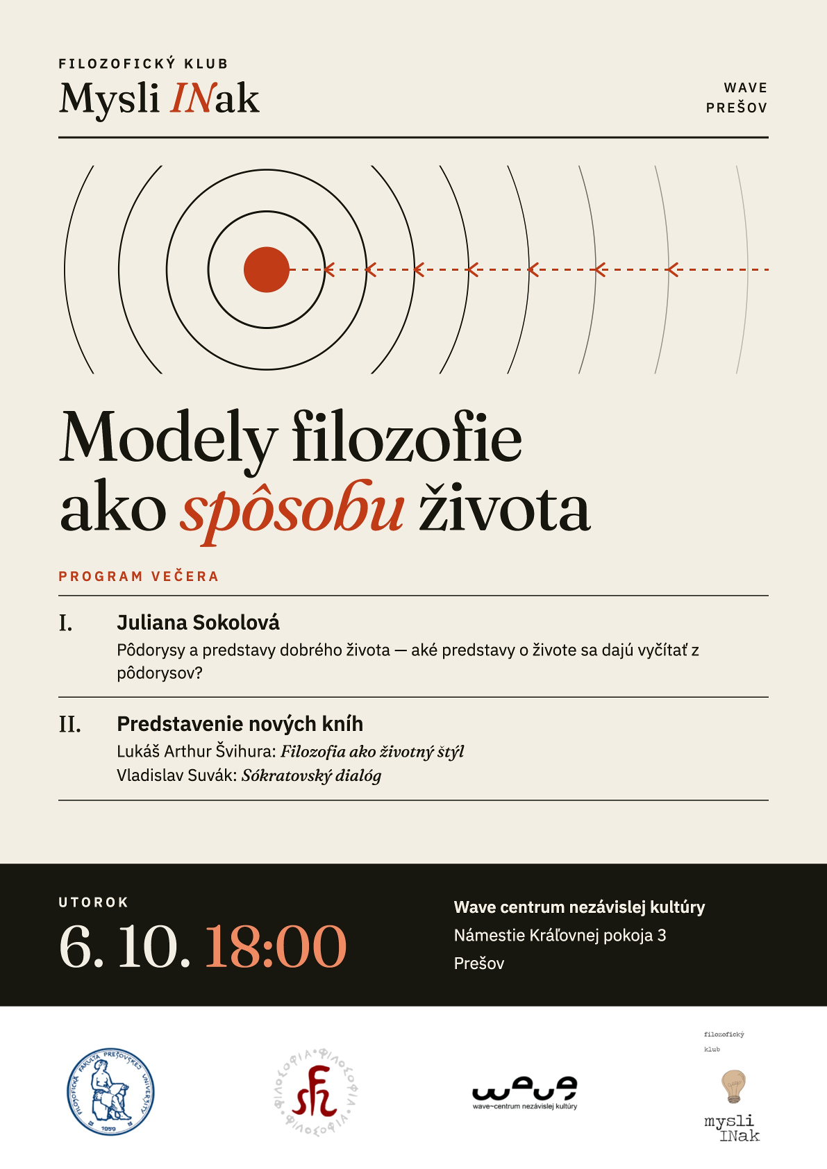 Filozofický klub Mysli INak – Modely filozofie ako spôsobu života